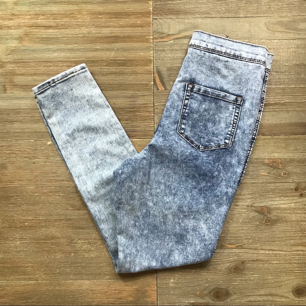 NWT ASOS Acid Wash High Waist Jeggings